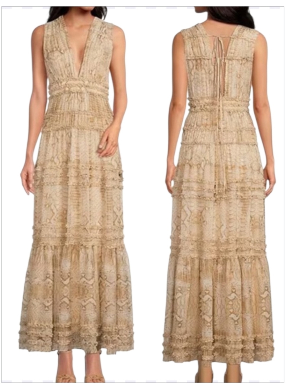 NWT Gianni Bini Summer Tierd Maxi Dress sz 6
